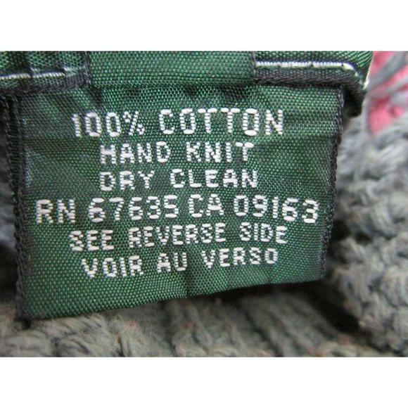 Vintage Ralph Lauren Polo Country Cotton Hand Knitted Aztec Southwest Sweater S - Picture 9 of 9